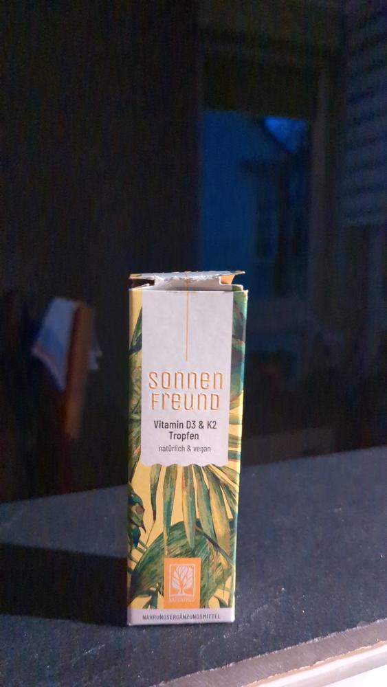 Sonnenfreund: Vitamin D3 & K2 Tropfen für Erwachsene (1.000 I.E.) - Customer Photo From Helga Ohlwein
