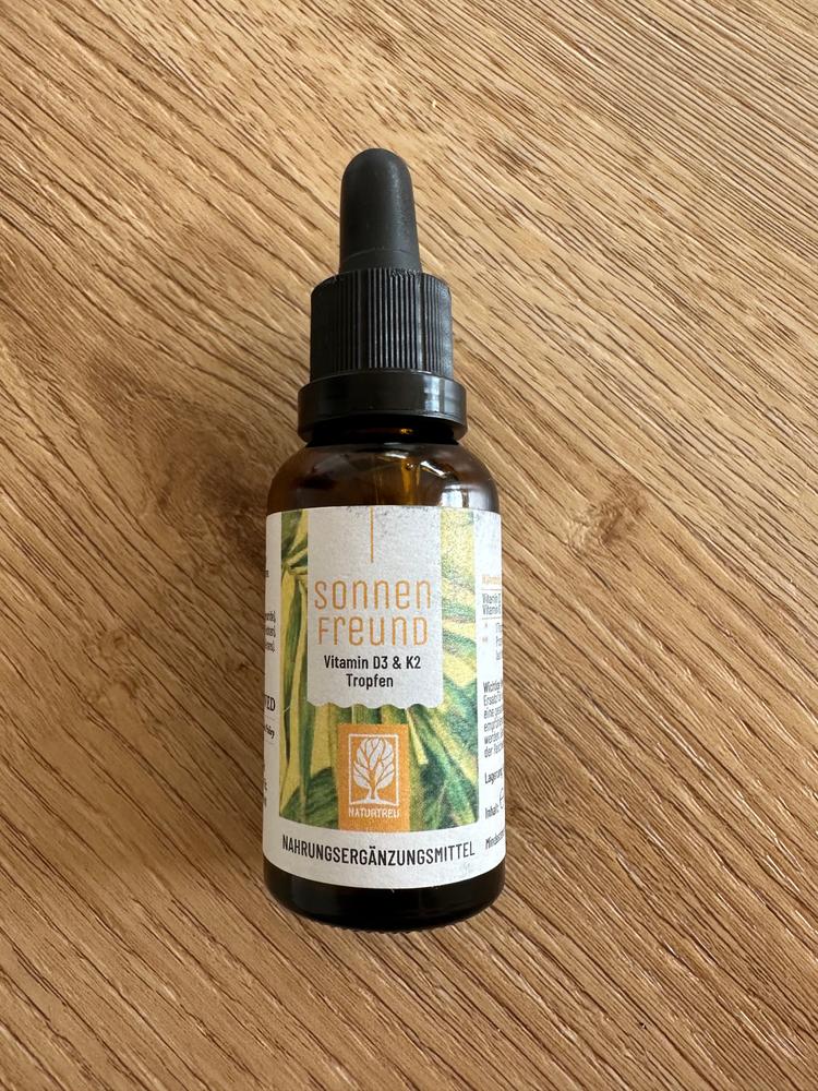 Sonnenfreund: Vitamin D3 & K2 Tropfen für Erwachsene (1.000 I.E.) - Customer Photo From Kathi