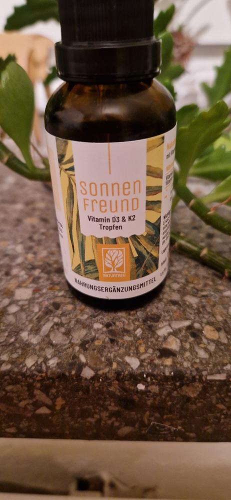 Sonnenfreund: Vitamin D3 & K2 Tropfen für Erwachsene (1.000 I.E.) - Customer Photo From Sandra