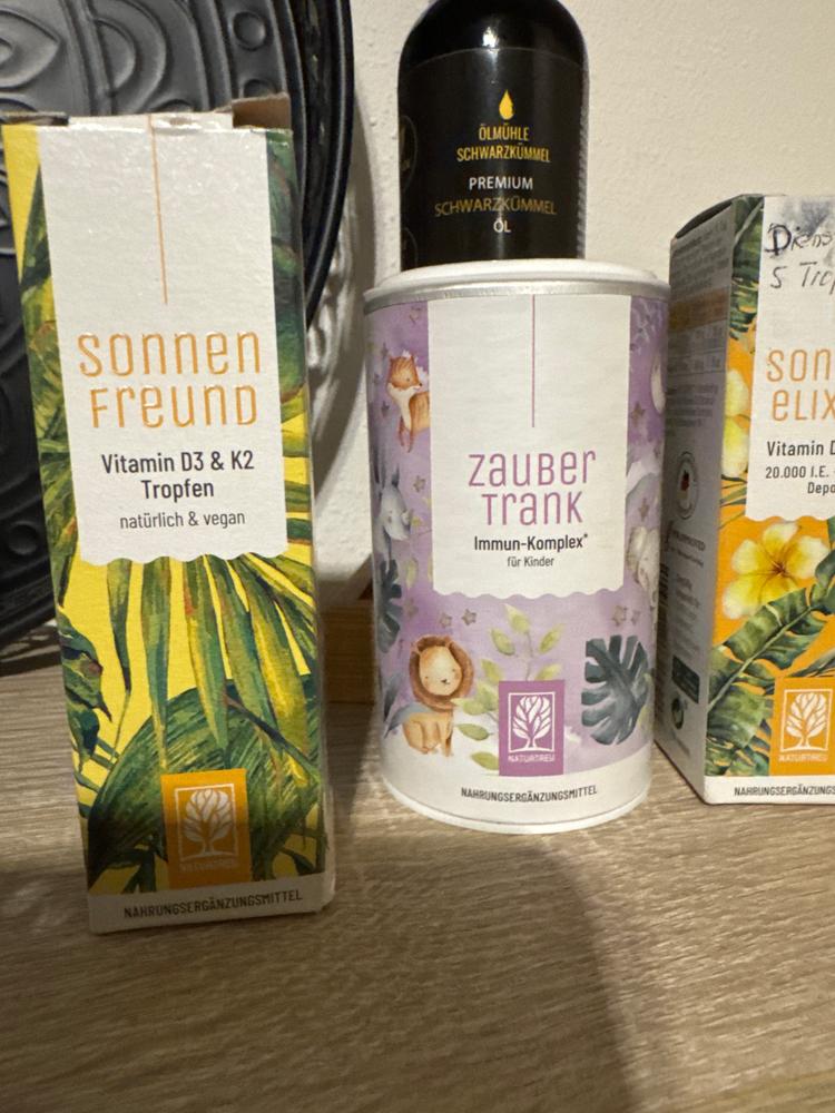 Sonnenfreund: Vitamin D3 & K2 Tropfen für Erwachsene (1.000 I.E.) - Customer Photo From Arzu