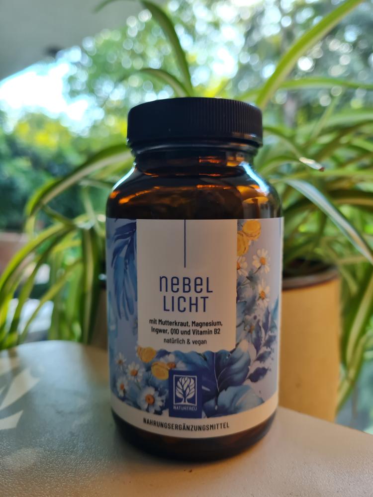 Nebellicht: Mutterkrautblüten, Magnesium, Ingwer, Q10 & Vitamin B2 - Customer Photo From Cornelia 