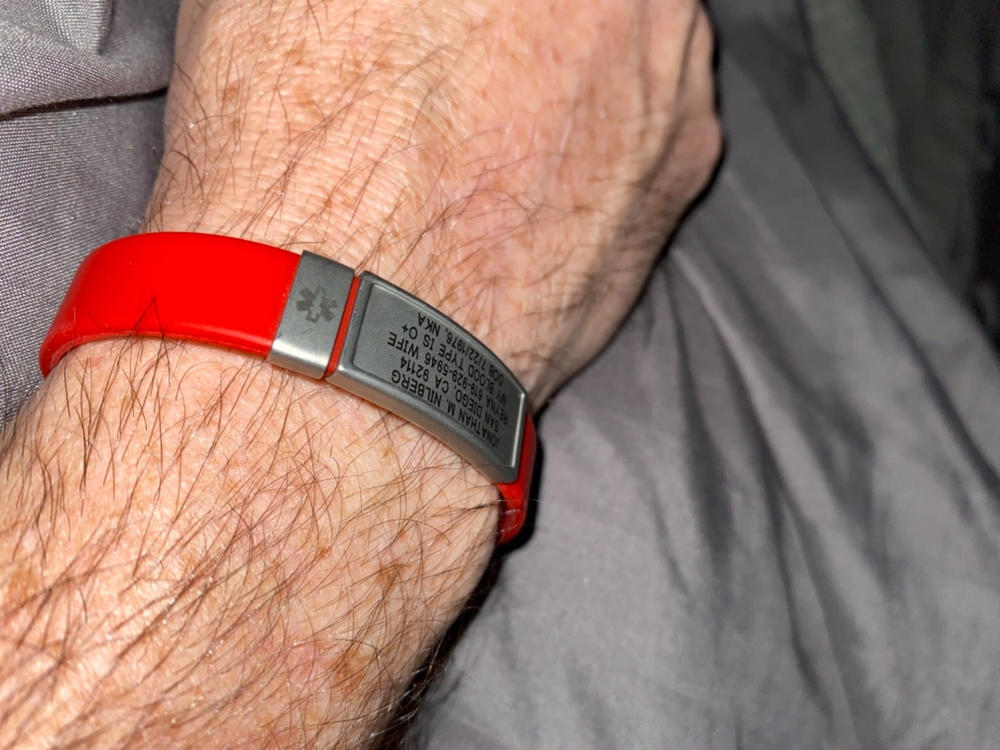 Wrist ID Stretch Silicone ID Bracelet 13 MM ROAD iD