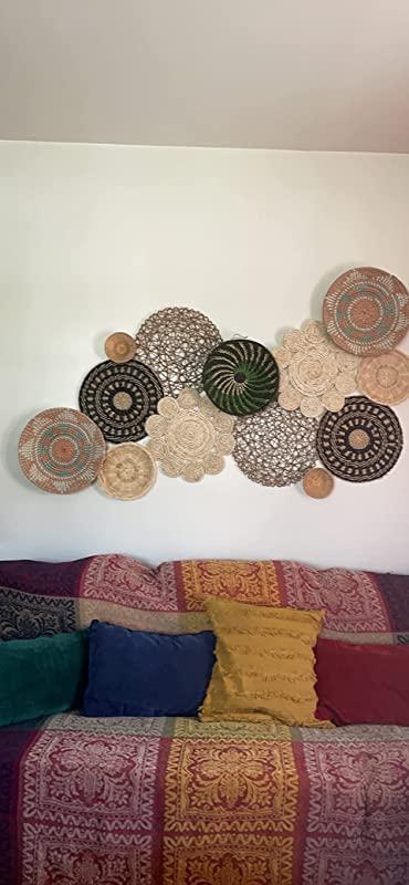 Boho Wall Hanging Wall Basket Wall Art Set 9 - Customer Photo From Kady