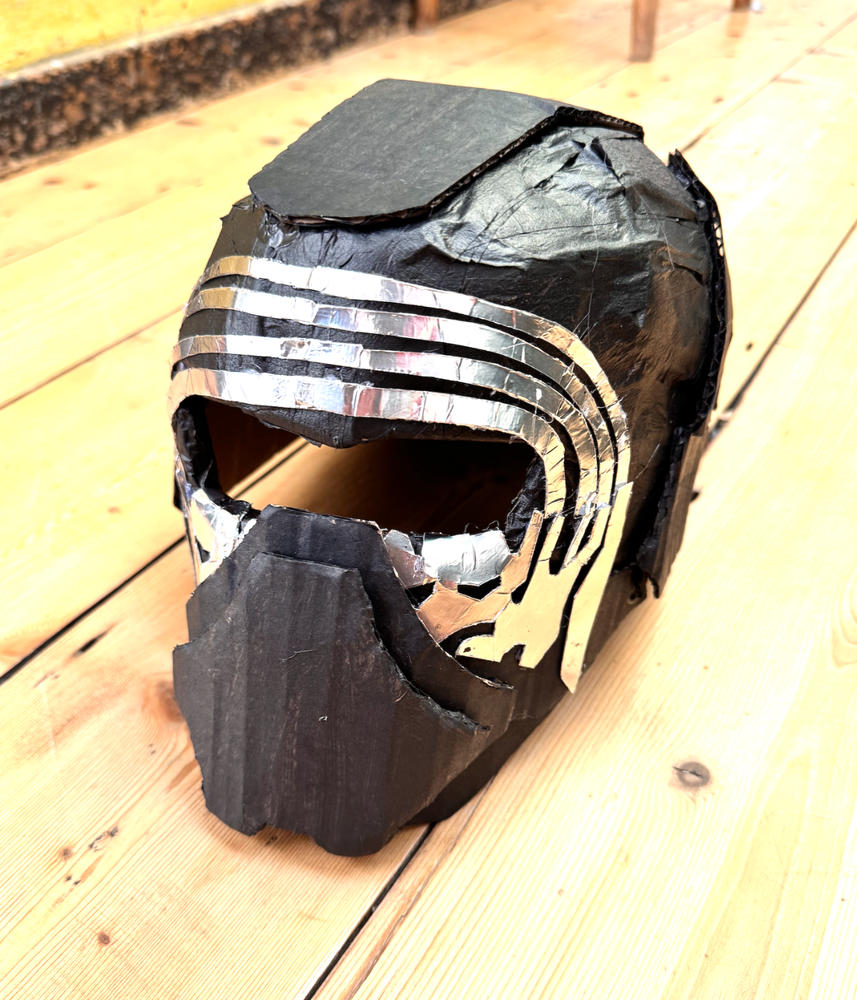 cardboard motorcycle helmet Kylo Ren Helmet TEMPLATES for cardboard DIY – Epic Cardboard Props