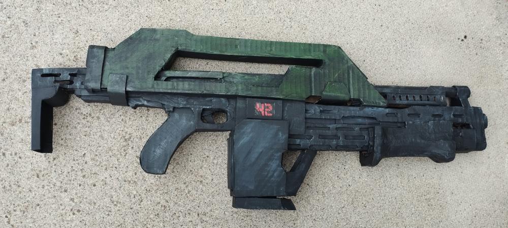 M41a Pulse Rifle TEMPLATES for cardboard DIY - Customer Photo From Wendy Mcdowell