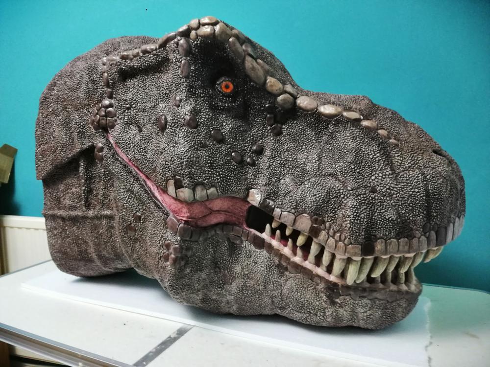 T-Rex Head TEMPLATES for cardboard DIY - Customer Photo From John Brampton