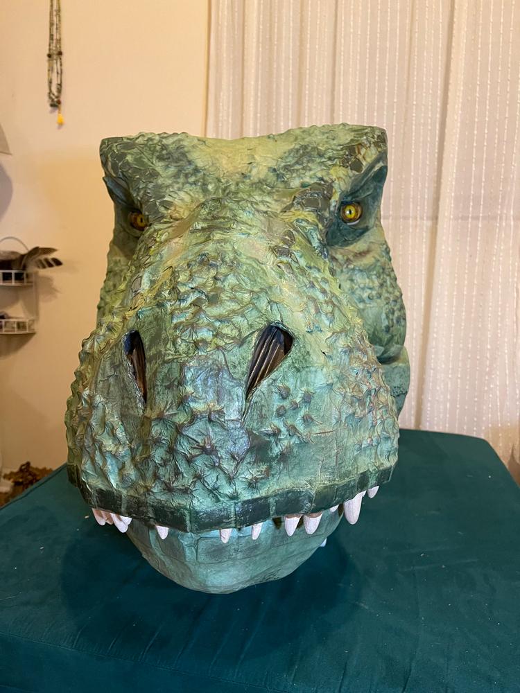 T-Rex Head TEMPLATES for cardboard DIY - Customer Photo From Dorian