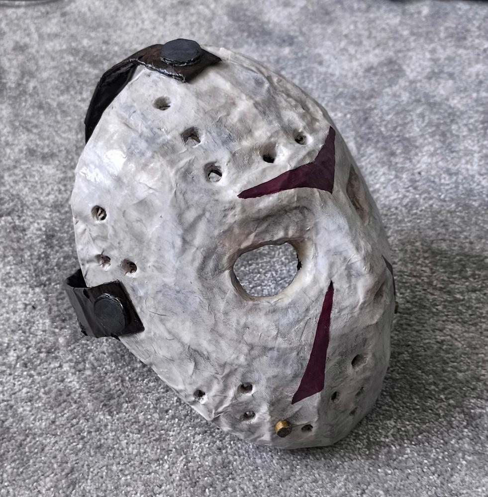 Jason Voorhees Mask TEMPLATES for cardboard DIY - Customer Photo From Manuela