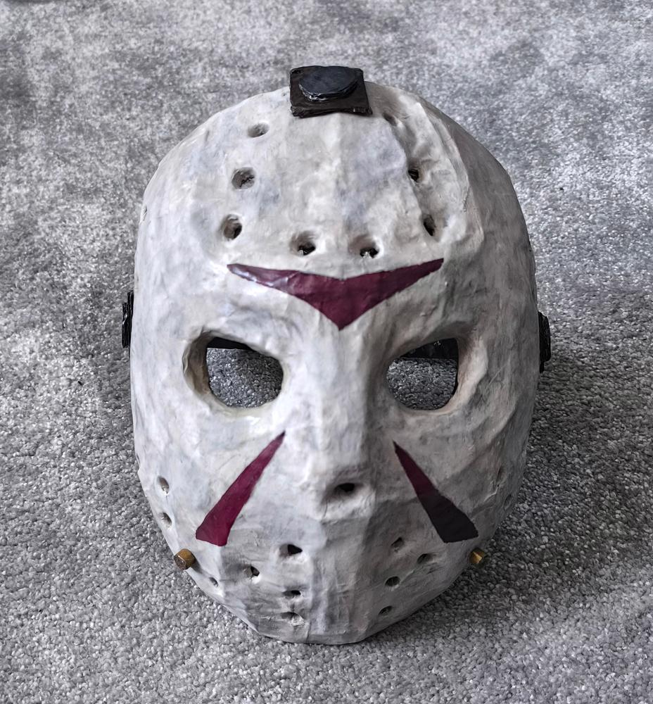 Jason Voorhees Mask TEMPLATES for cardboard DIY - Customer Photo From Manuela