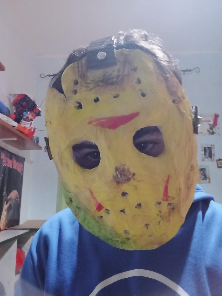 Jason Voorhees Mask TEMPLATES for cardboard DIY - Customer Photo From Giovanni Buzzetta