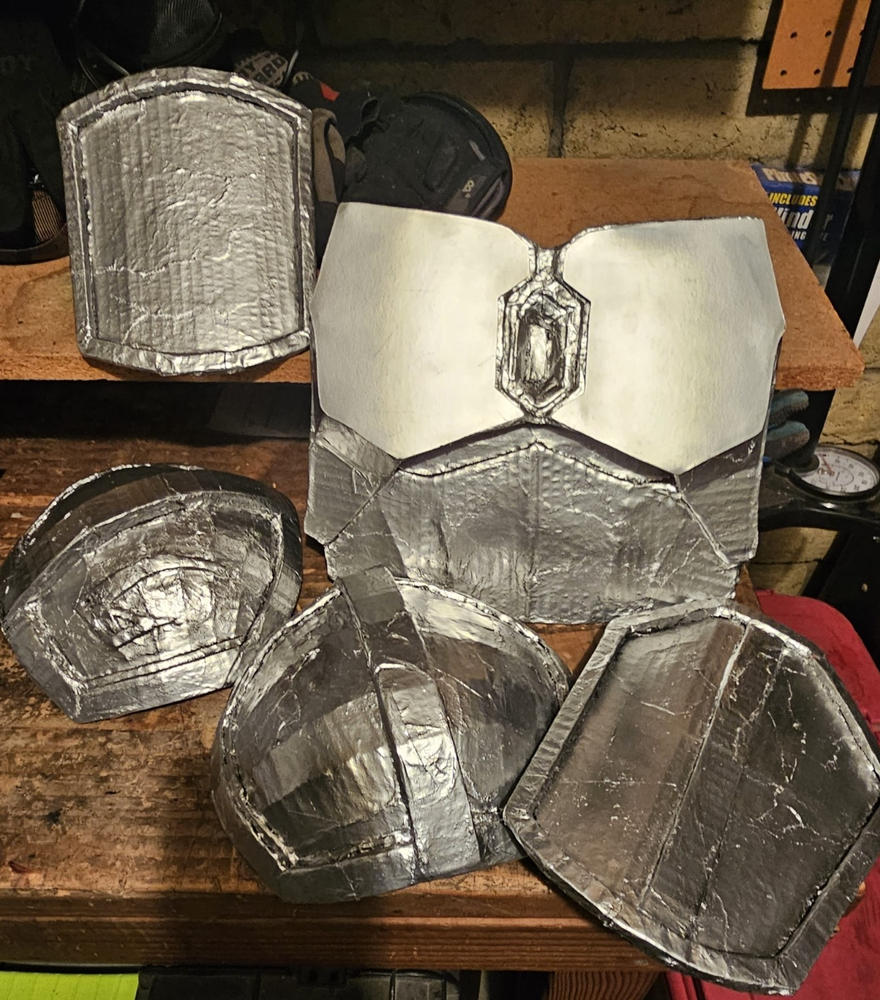 Mandalorian Armor TEMPLATES for cardboard DIY - Customer Photo From Daniel Hinckley