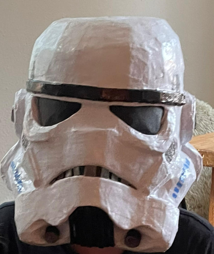 Stormtrooper Helmet TEMPLATES for cardboard DIY - Customer Photo From Lea Holzki