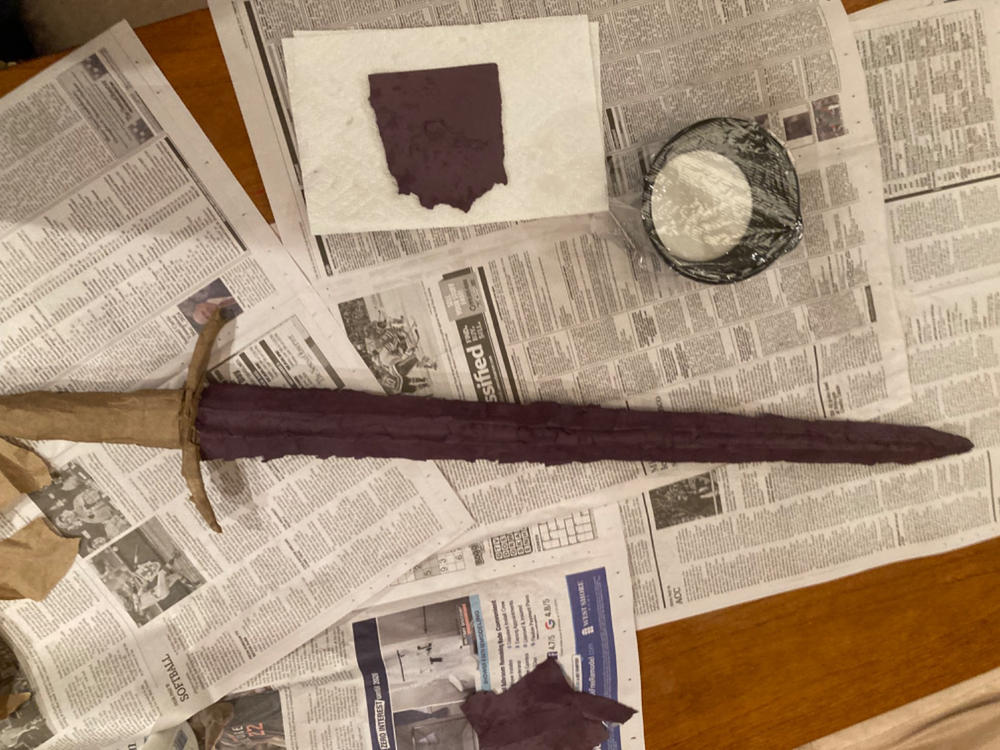 Jon Snow sword TEMPLATES for cardboard DIY - Customer Photo From Robinson Edmonds