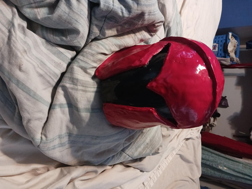 Bo Katan Helmet TEMPLATES for cardboard DIY - Customer Photo From Jessica Galambos