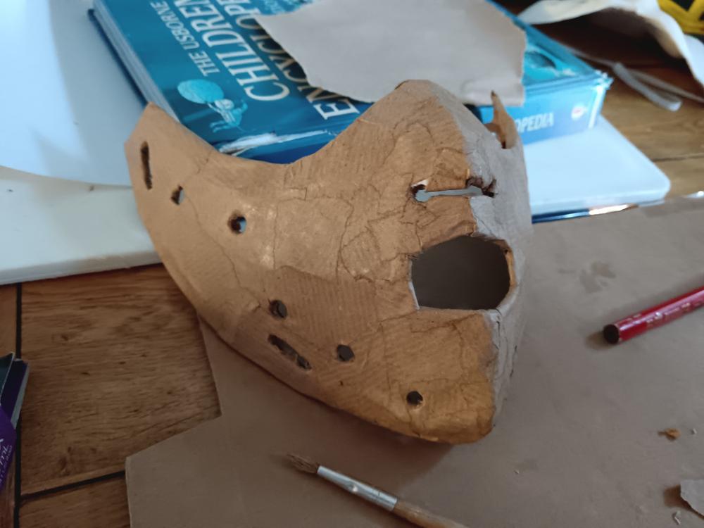 Hannibal Lecter Mask TEMPLATES for cardboard DIY - Customer Photo From Ciara Conroy