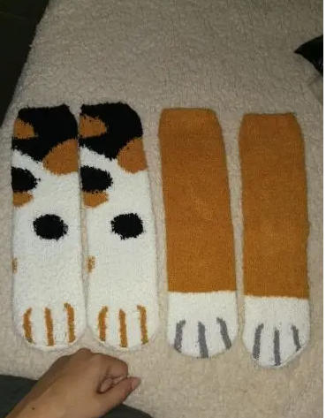 Cat paw socks - Customer Photo From Charlie