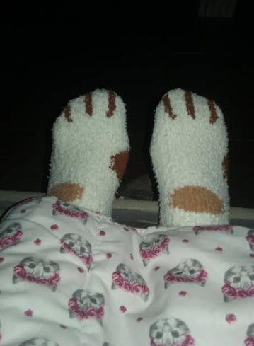 Cat paw socks - Customer Photo From June