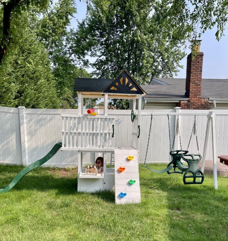 Craftsman - Modern Backyard Outdoor Swing Set - Customer Photo From Valerie