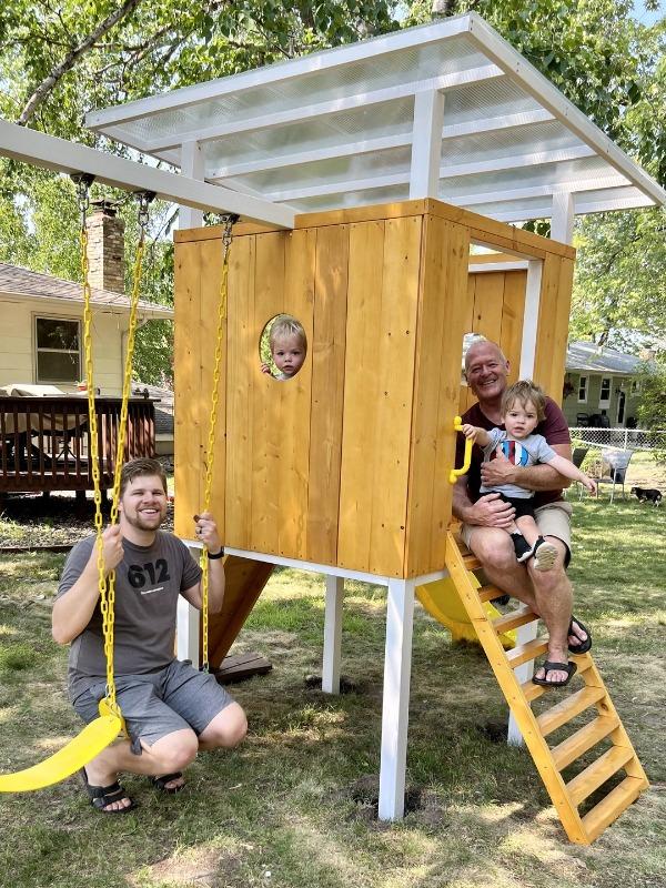 Forest - Modern Backyard Outdoor Swing Set - Customer Photo From Susan E.