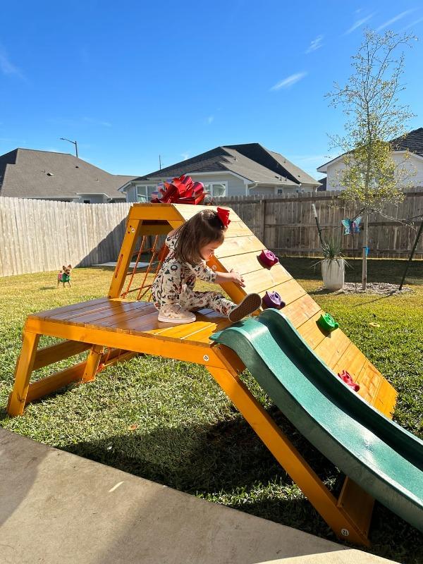 Palm - 5-in-1 Outdoor and Indoor Playground Playset - Customer Photo From Kelly C.