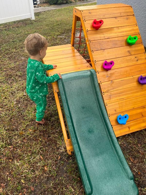 Palm - 5-in-1 Outdoor and Indoor Playground Playset - Customer Photo From Kinsley V.