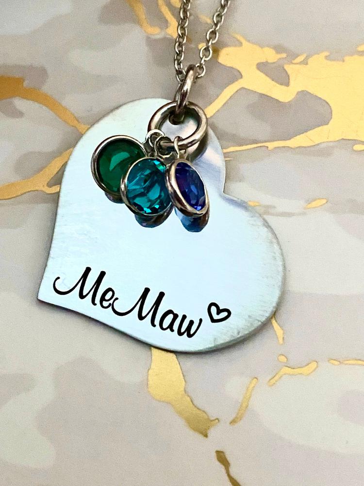 Amazon.com: Birthstone Necklace Mom Mother's Day Gift Initials Birthday  Women Pendent Charm Personalized Family for Grandma Boho Birth stone Jewelry  Cancer Leo June July Birthday - BSON-L-D : Handmade Products