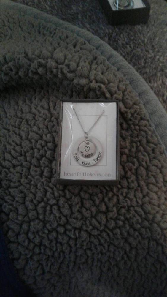 Personalized Name Necklace My Girls My Boys - Customer Photo From Melissa Wilderman