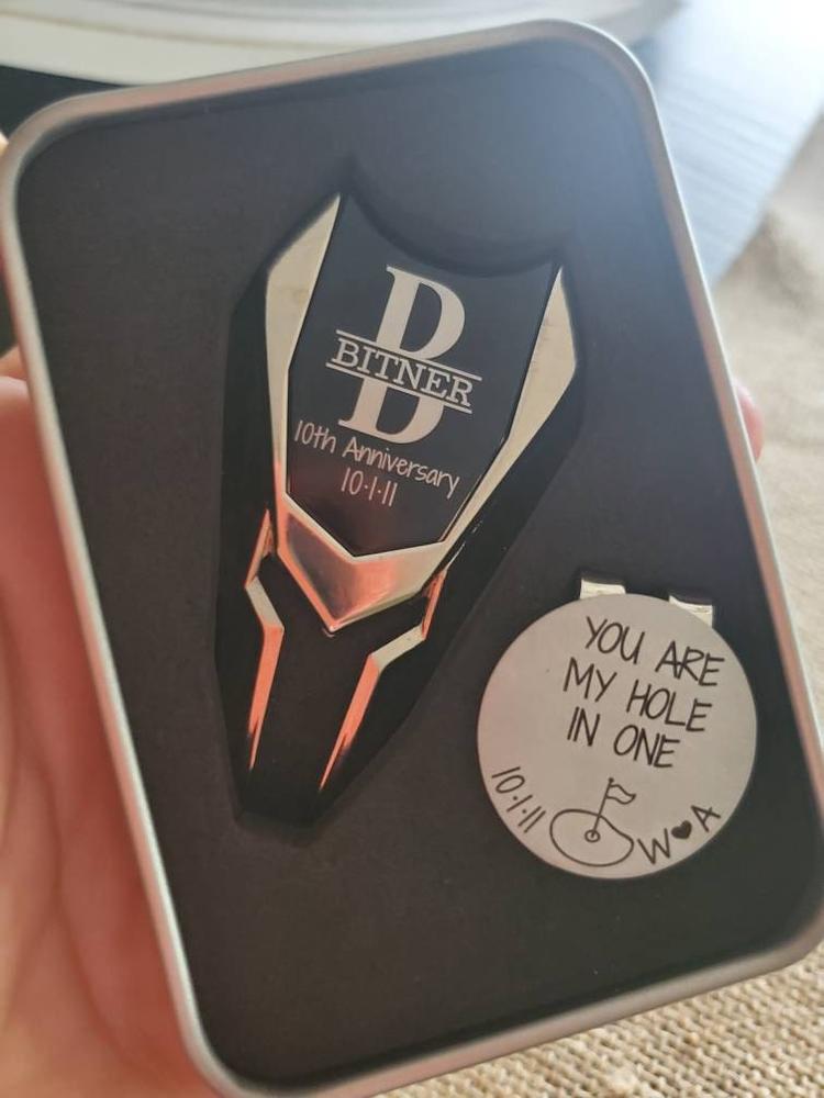 Personalized Divot Tool and Golf Ball Marker Groomsmen Best Man Gifts for Men - Groomsman Proposal Gift for Him - Custom Engraved Golf Gifts - Customer Photo From Ashley Runolfsdottir