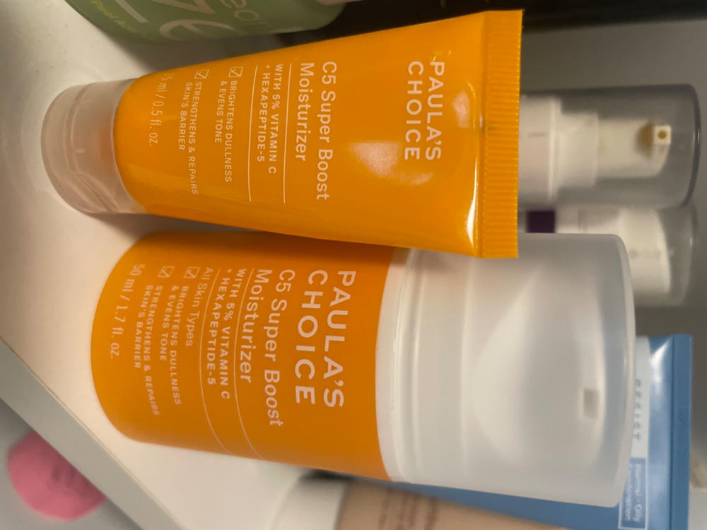 Paula's Choice C5 Super Boost Moisturizer with 5% Vitamin C & Squalane,  Daily Face Lotion for Discoloration, Uneven Tone, Fine Lines & Acne-Prone