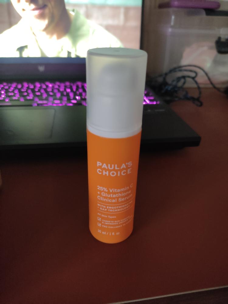 25% Vitamin C + Glutathione Clinical Serum - Customer Photo From Drew