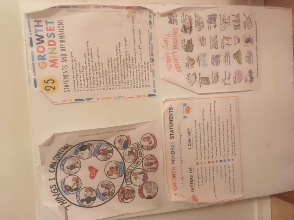 Growth Mindset Printables Kit PDF (ages 5-11) - Customer Photo From Rebecca G.