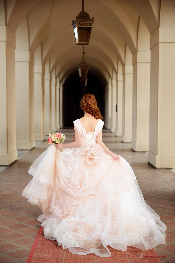 A-Line Sweetheart Tulle Wedding Dress Beading LD5054 | Cocomelody