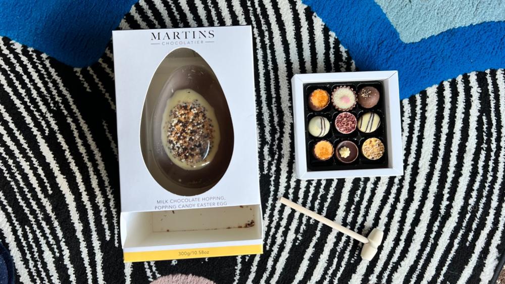 Extra Thick Milk and White Chocolate Easter Egg with Popping Candy | 300g - Customer Photo From Geraldine Stone