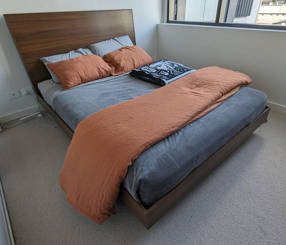 Altair Wooden Walnut Bed Frame - Customer Photo From Bailey Phillpotts