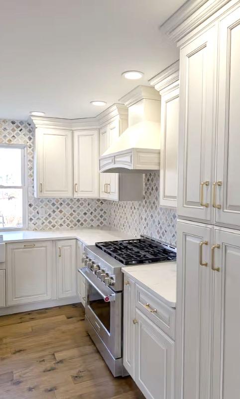 Multi Color Marble Diamond Backsplash Tile - BA6313 - Customer Photo From Megan Sykes