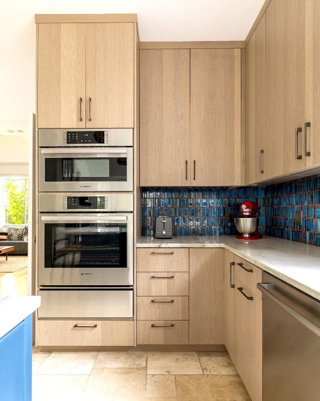 Blue Rustic Glass Backsplash Tile - BA6204 - Customer Photo From Sanjay Rana