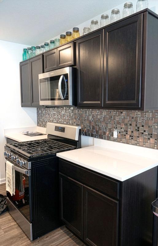 Glass Metal Gray Copper Mosaic Backsplash Tile - BA62010 - Customer Photo From Michelle Bosworth