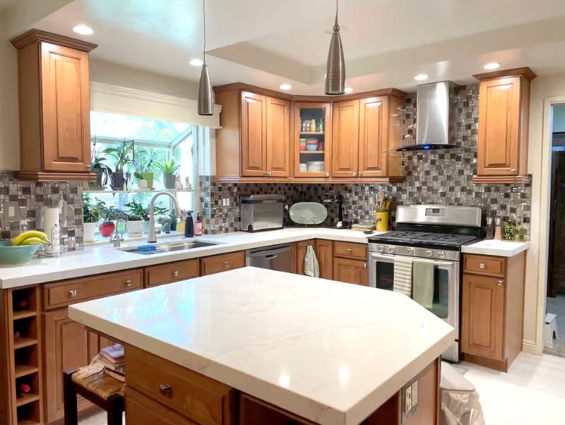 Glass Metal Gray Copper Mosaic Backsplash Tile - BA62010 - Customer Photo From Patty Tambe