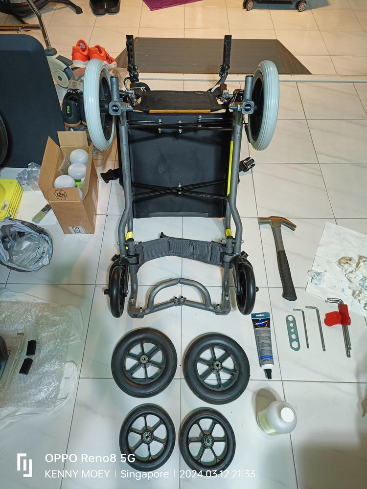 WC Parts: Front Wheel with Rim, 6" - Customer Photo From KENNY MOEY