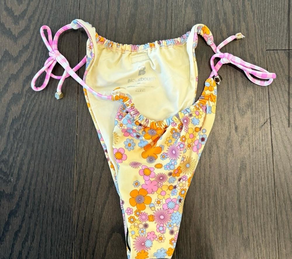Amelia Bottoms in Matcha Jacquard - Feminine Ruffle Bikini Amelia Bottoms in Matcha Jacquard - Feminine Ruffle Bikini