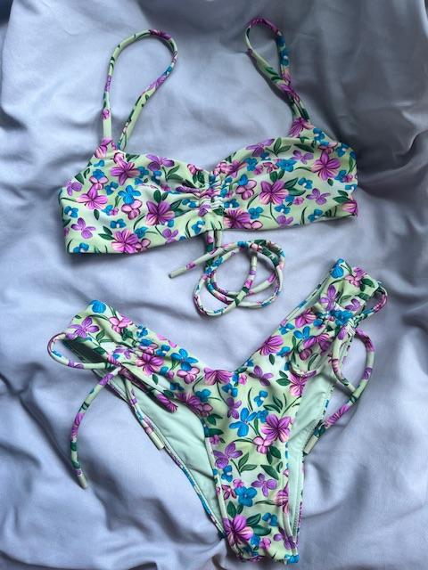 LILI et NENE キッズ BONJOUR 2024SS KIDS SWIM SUIT Denim 8A-10A