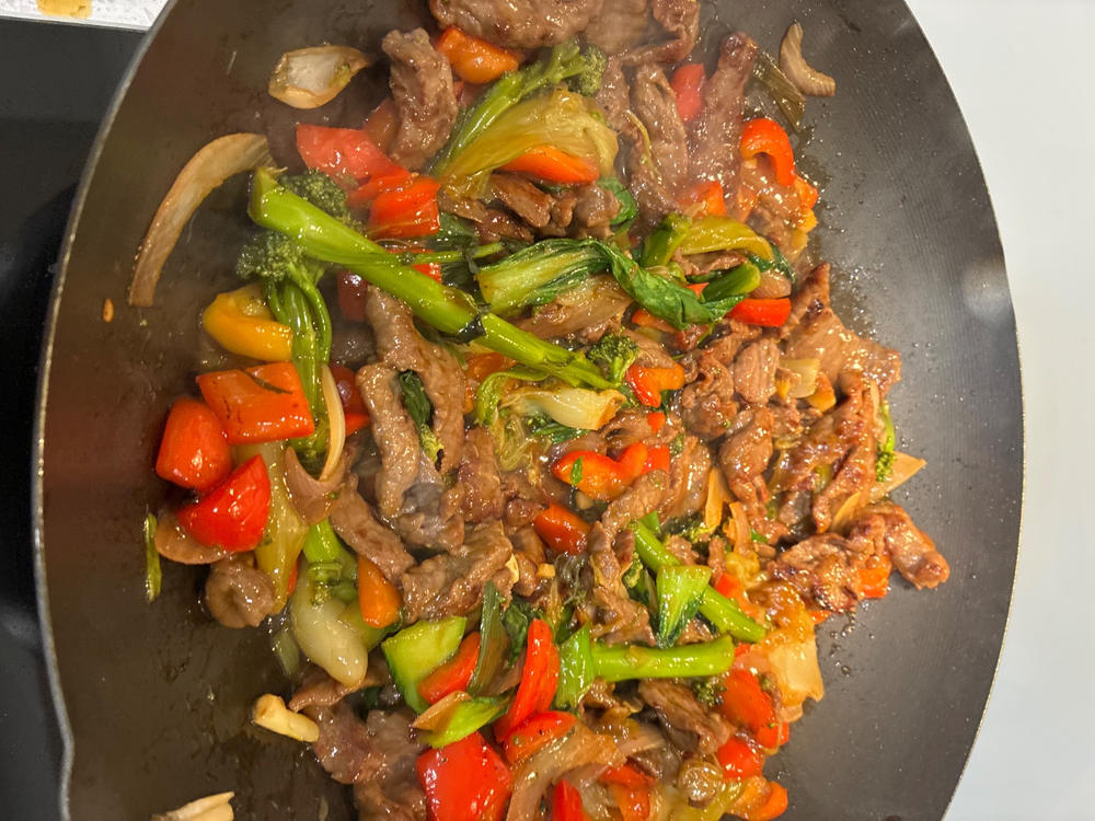 MAKO Black Steel 14 Wok Kit - Customer Photo From rosa Scollo