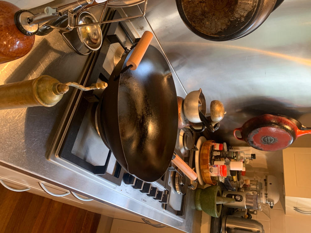 MAKO Black Steel 14 Wok Kit - Customer Photo From Jill Whitehouse