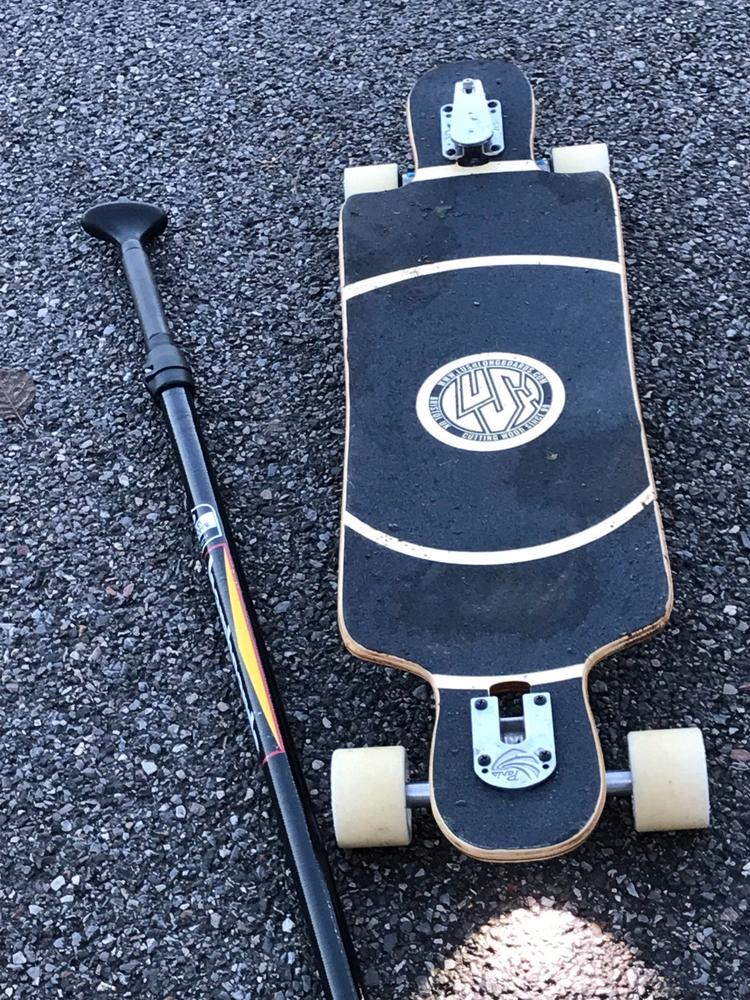 Lush Freebyrd Lo-Pro Woodgrain Drop Through Longboard Deck - Customer Photo From graeme willgress