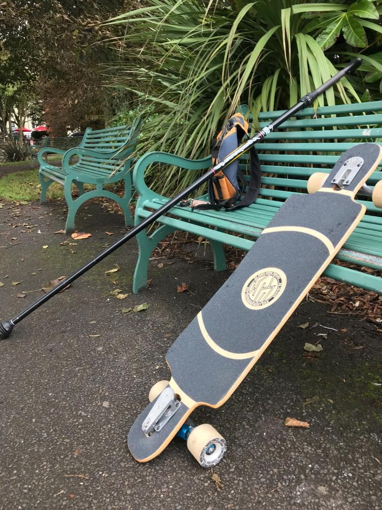 Lush Freebyrd Lo-Pro Woodgrain Drop Through Longboard Deck - Customer Photo From graeme willgress