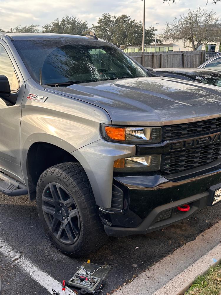 Cap on front Bumper. - 2019-2025 Silverado & Sierra 