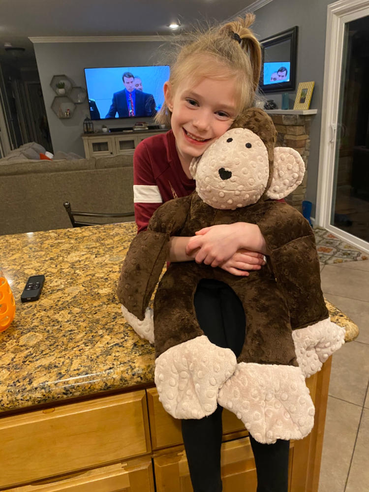 Peaceful Pals - Michael the Weighted Mellow Monkey - Customer Photo From Angela Dowdy
