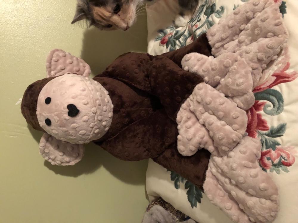 Peaceful Pals - Michael the Weighted Mellow Monkey - Customer Photo From Mollie W.