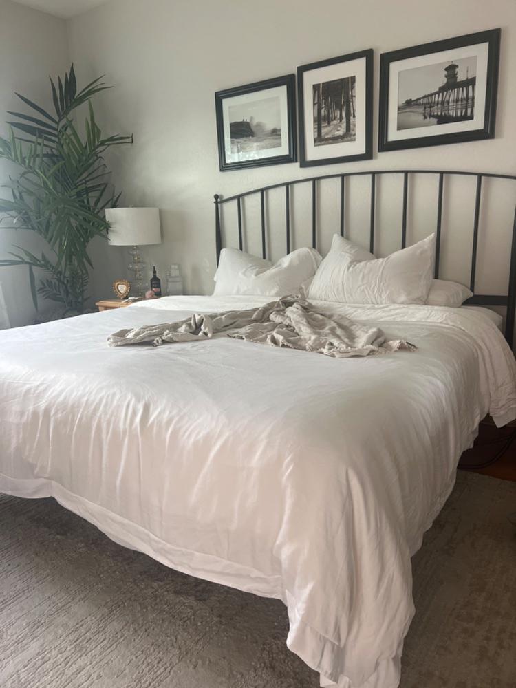 Bamboo Duvet Cover - Customer Photo From Darcy Kleven