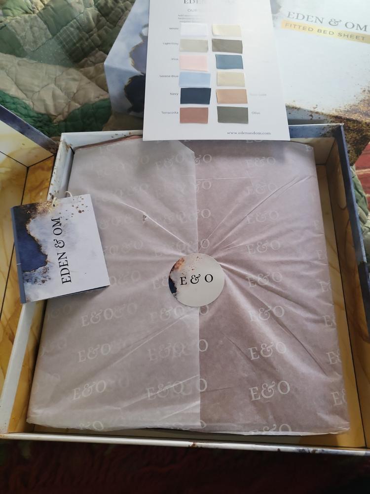 Bamboo Fitted Sheet - Customer Photo From Spyder Pierson